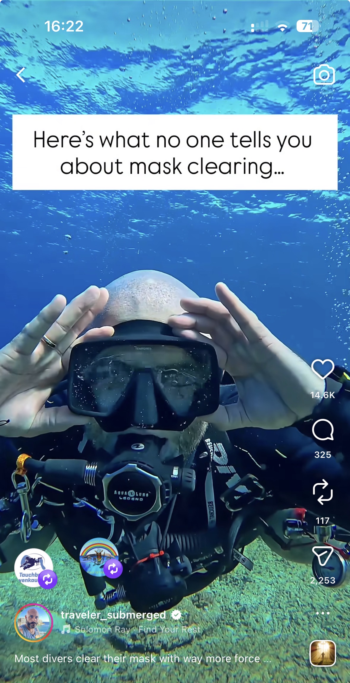 Diving reel that reached millions